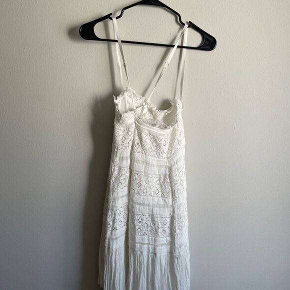 Revolve Free People Shailee White Crochet Mini Dress - Picture 10 of 16